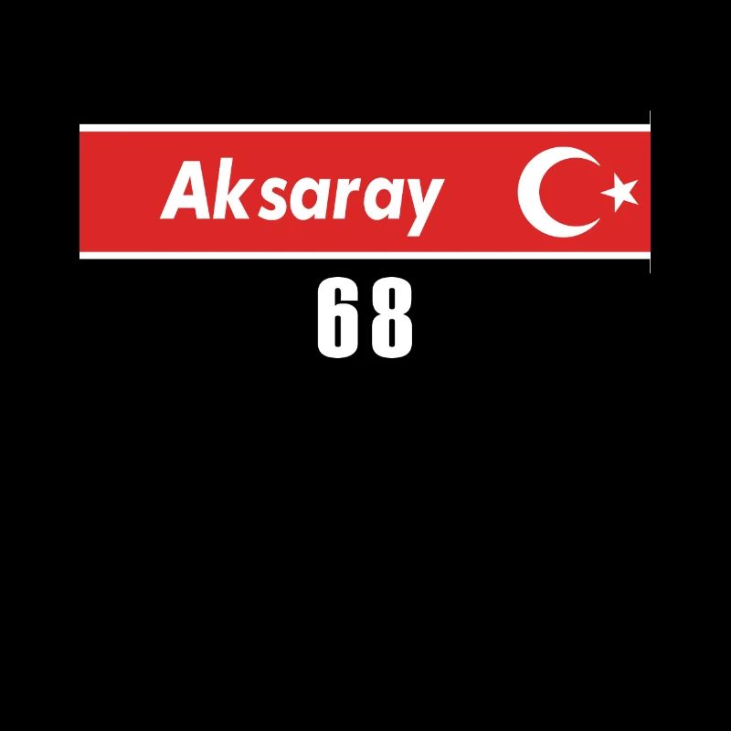 68 Aksaray Turkish license plate as a gift