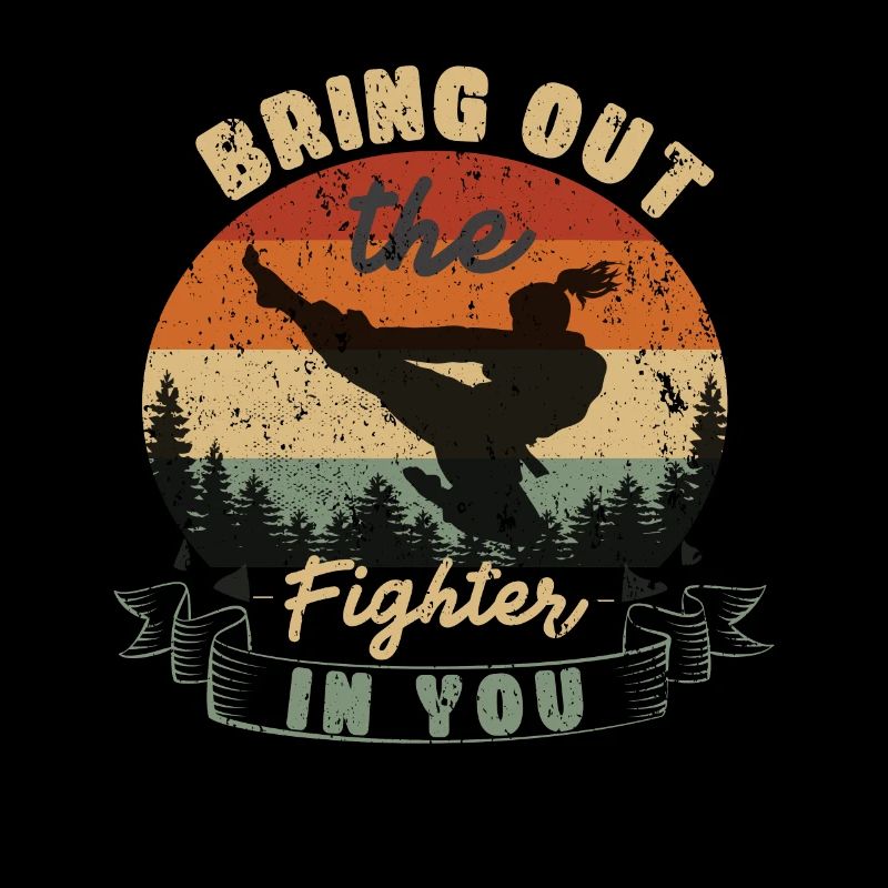 Conception de karaté pour un combattant de karaté