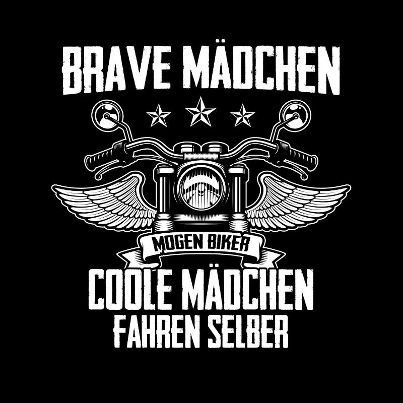 Brave Mädchen Motorrad