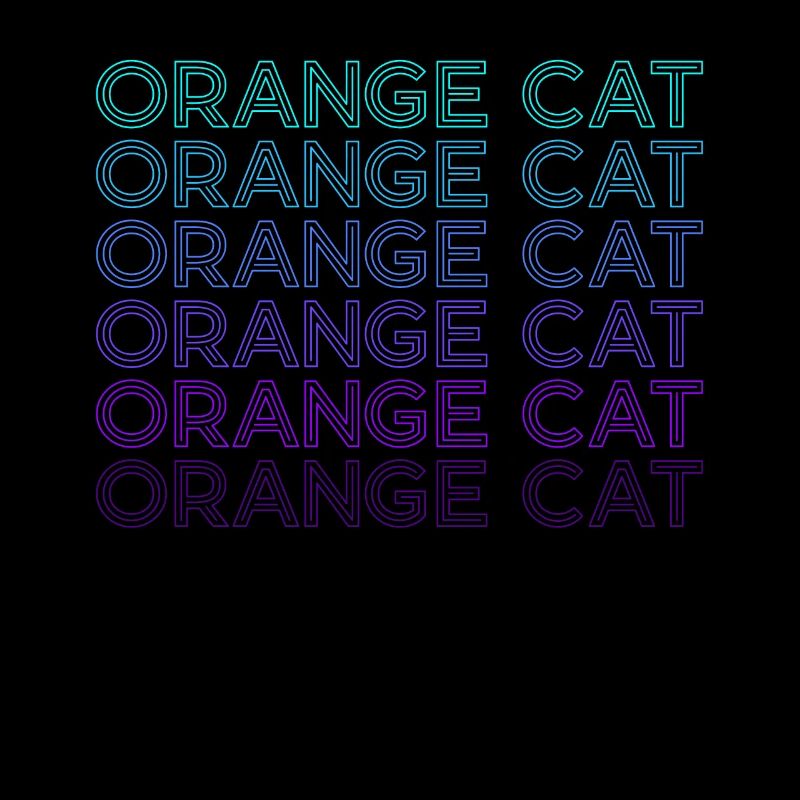 Orange Katze Tabby Katze Retro