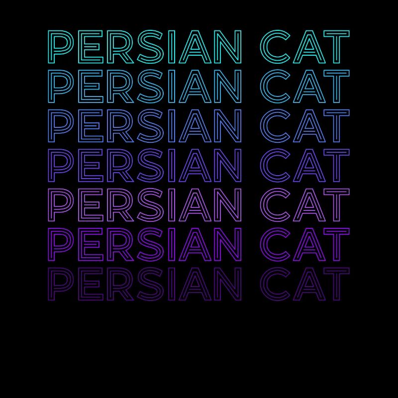 Persian Cat Retro
