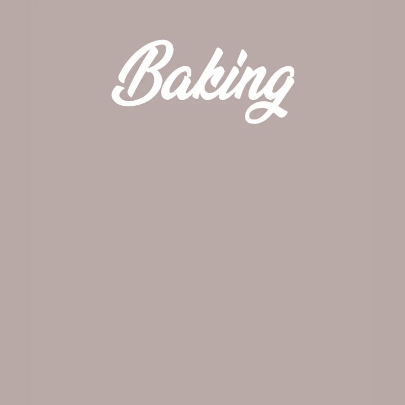 BAKING CURSIVE TEXT NOVELTY HOBBY