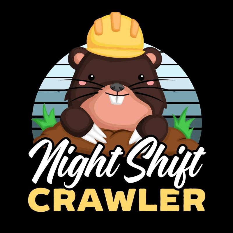 Nachtschicht Crawler Friedhof Schicht Mitarbeiter