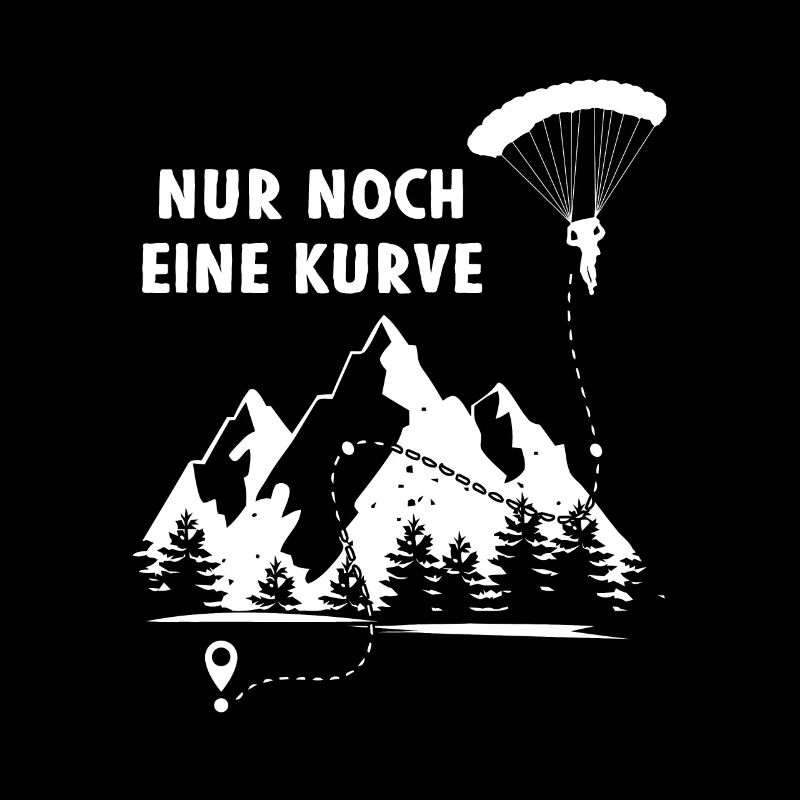 Nur Eine Kurve Paragleiter Berge Gleitflug