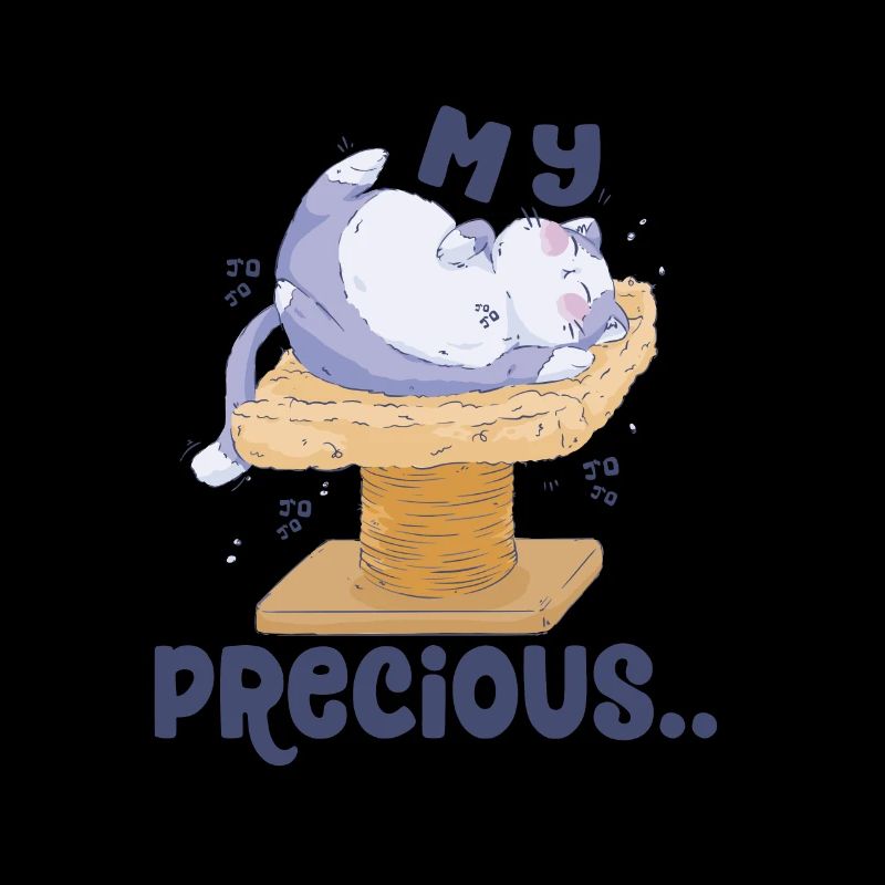 My Precious Cat on a Scretching Post Cat Lover