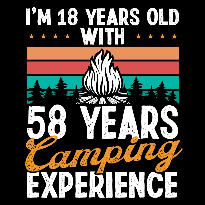 76 Year Old Camper Mountains Camping 76 Birthday