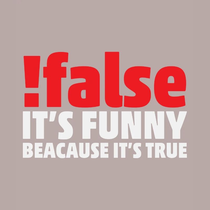 False it's funny because it's true Programmer