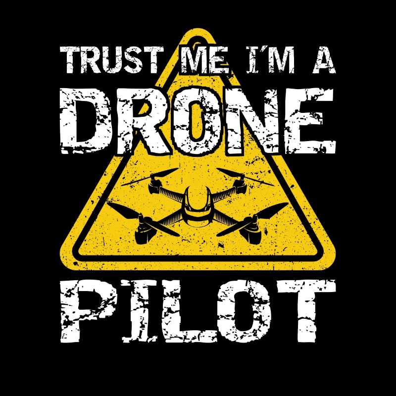 Drone avec panneau d’avertissement Drone flyer