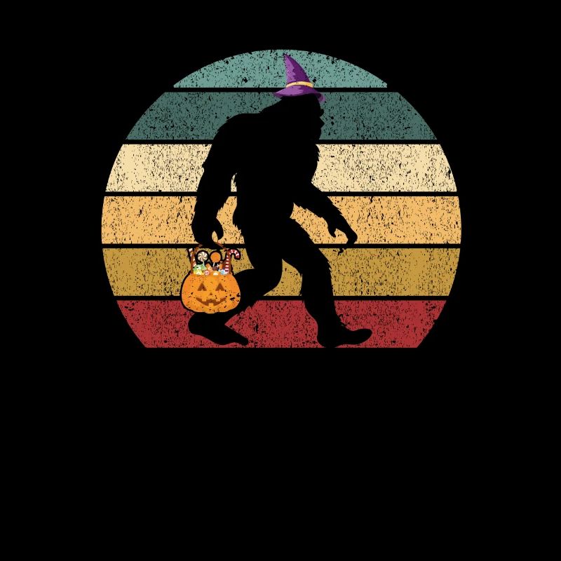 Bigfoot Sasquatch Witch Hat Jack O Lantern