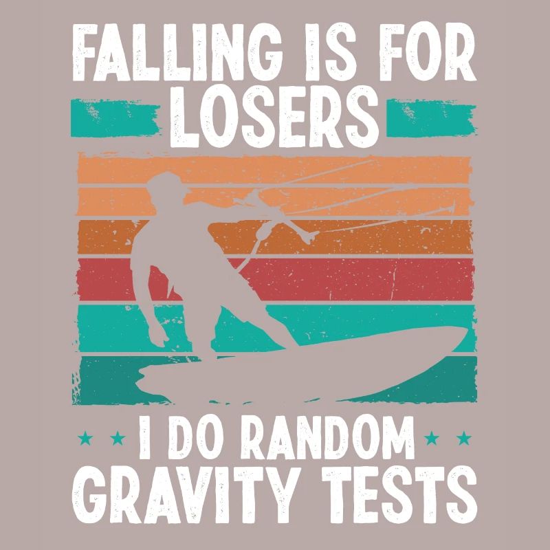 Kiteboarder Random Gravity Tests Drôle Kitesurf