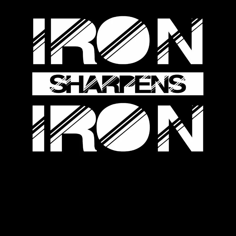 Iron Sharpens Iron Christian Workout Iron