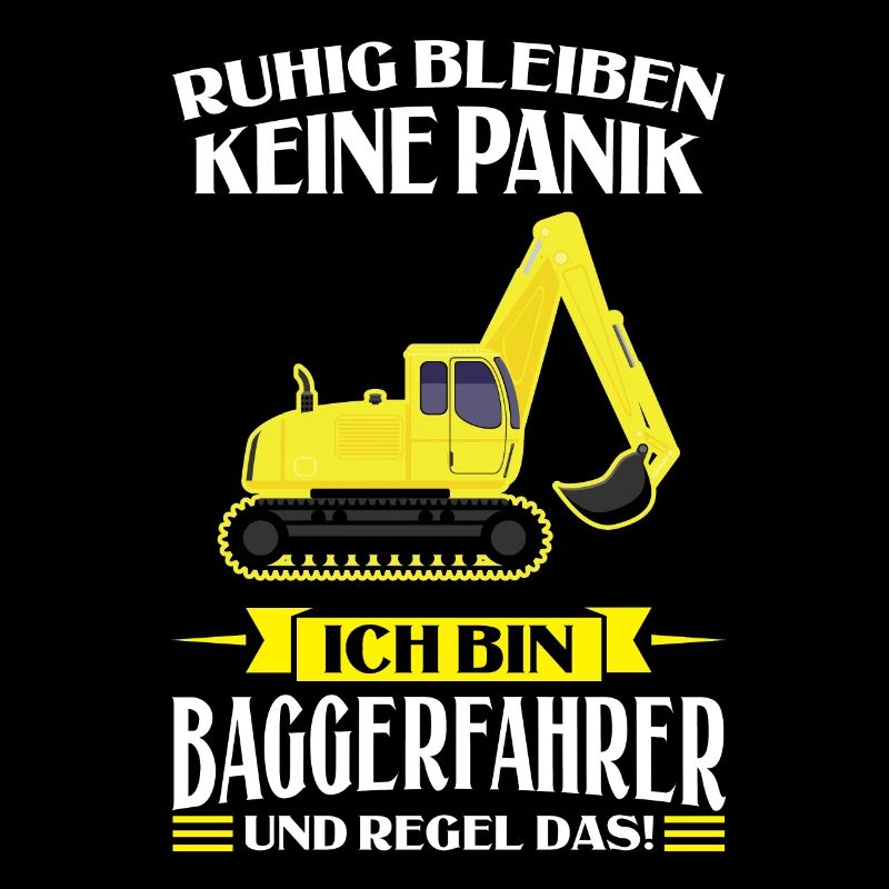 Baggerfahrer Job Baumaschine Geschenk