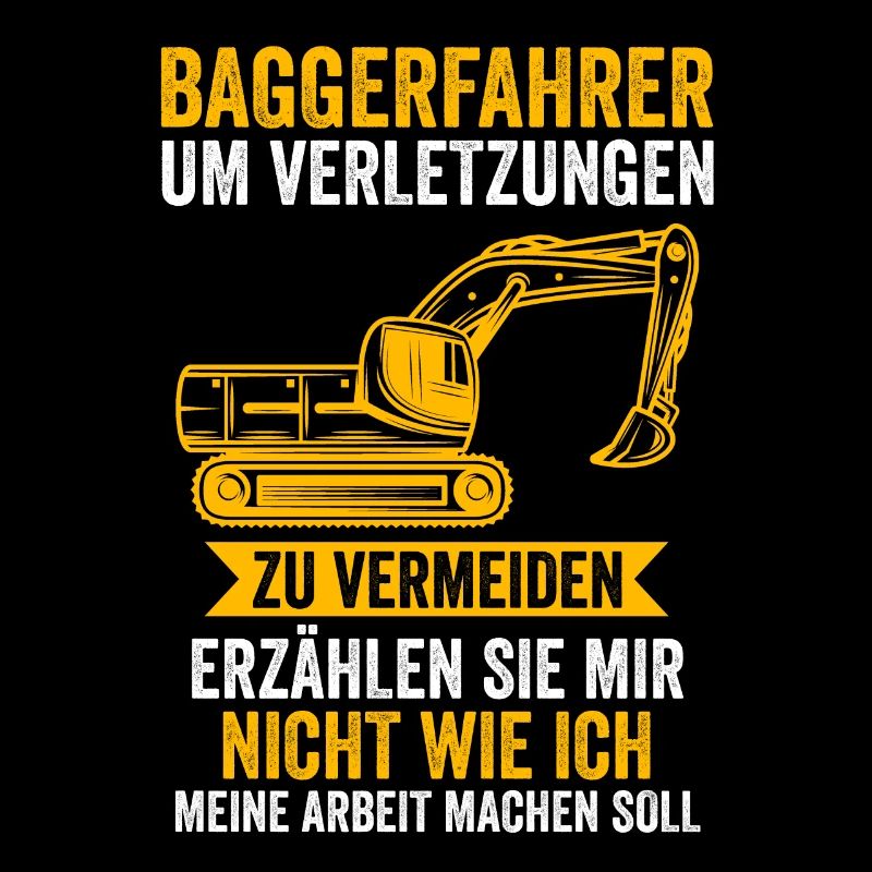 Baggerfahrer Job Baumaschine Geschenk