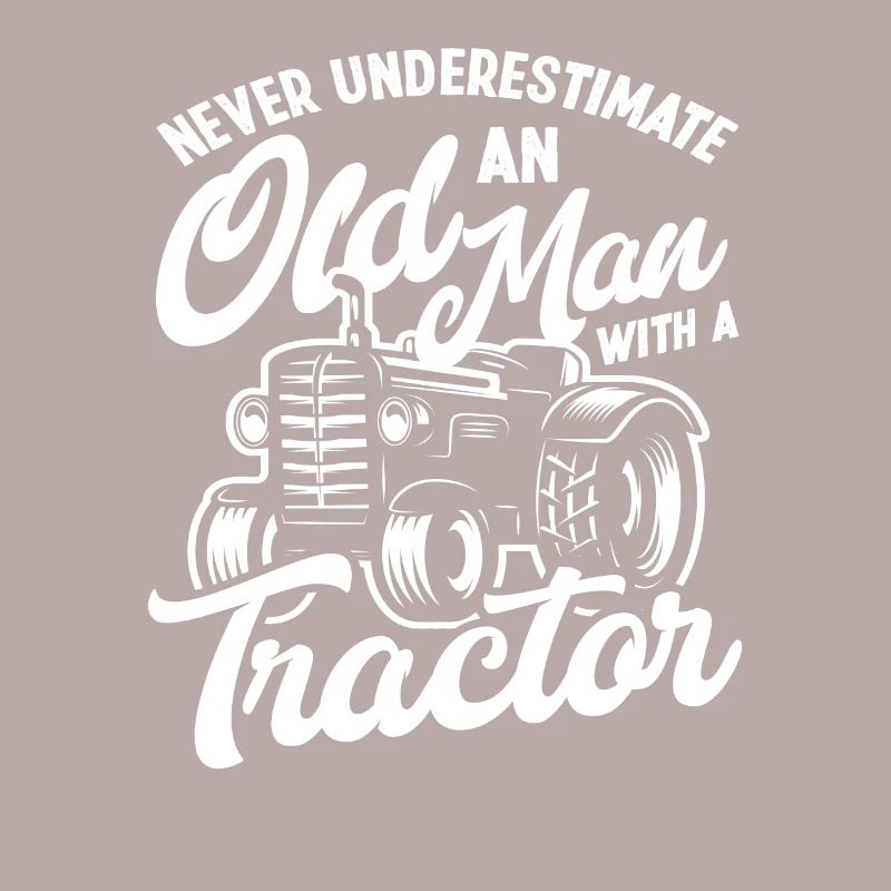 Bauer Alter Mann Traktor