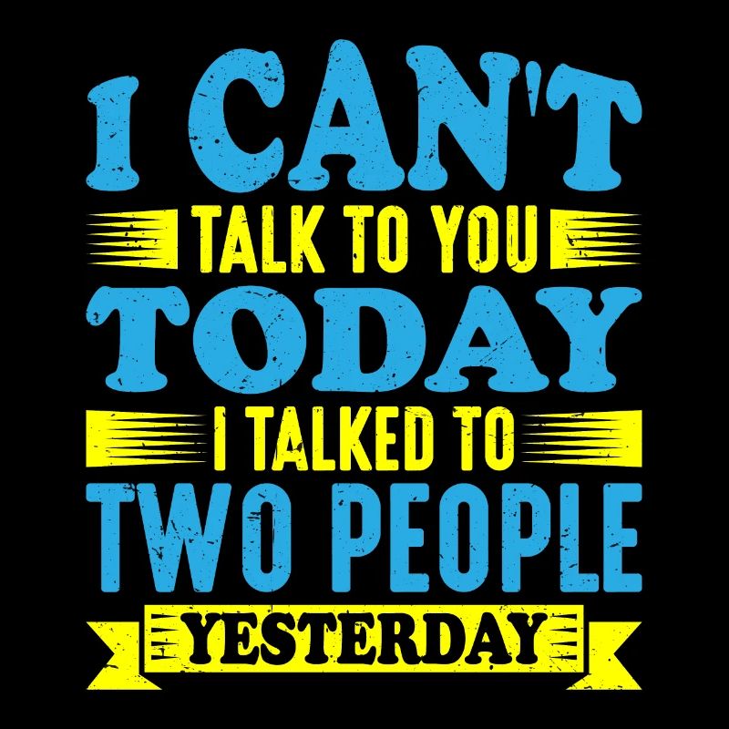 I Talked To Two People Yesterday