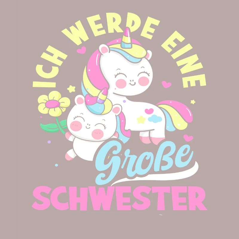 Süßes Ich Werde Große Schwester Einhörner