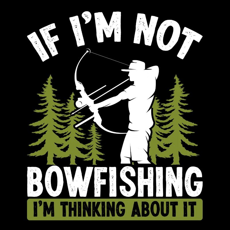 Fisherman Thinking about Bowfishing Bow Hunter