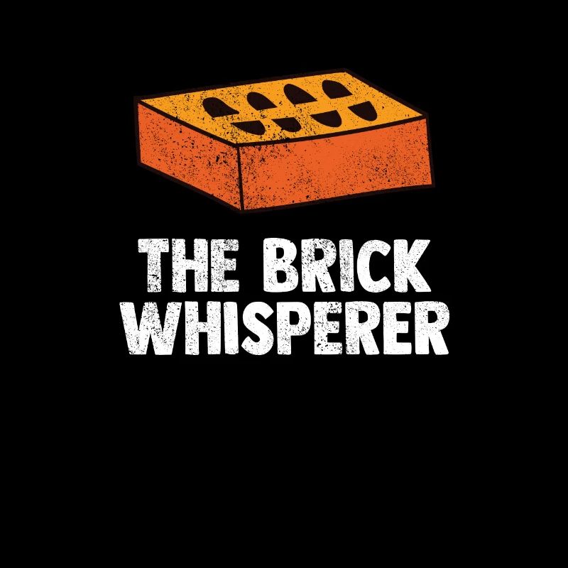 Bricklayer motif with trowel for craftsmen
