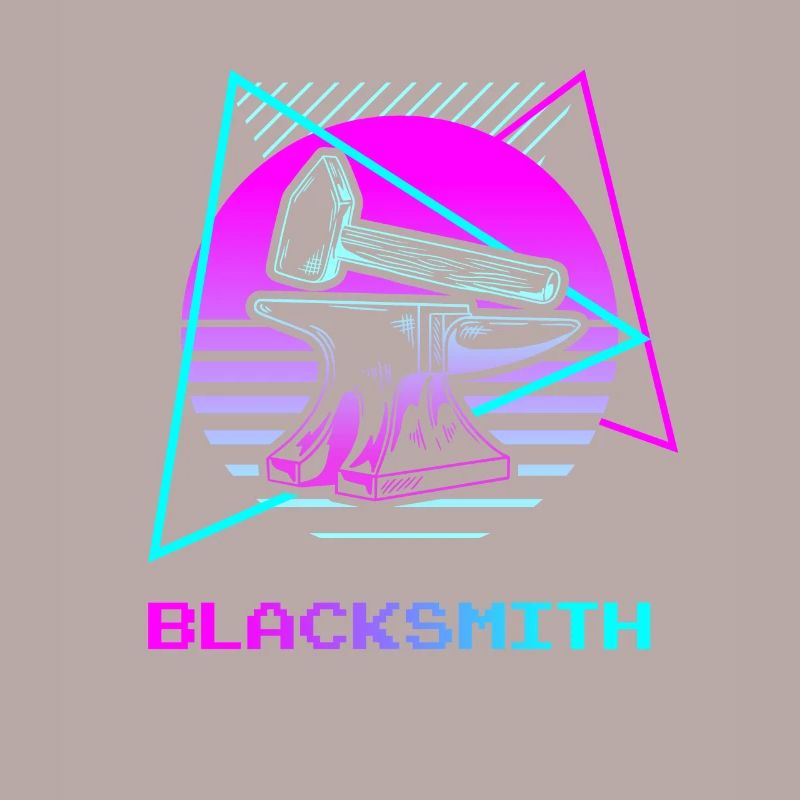 Rétro Vintage Classic Blacksmith Blacksmithing