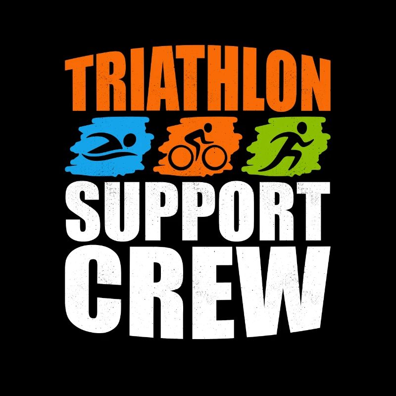 Triathlon Support Crew Triathlete Swim Cycle Run