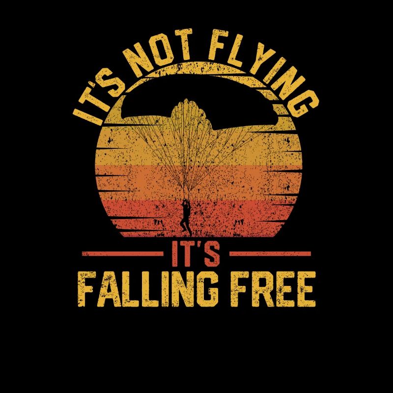 Do not fly, but fall freely Parachute prone