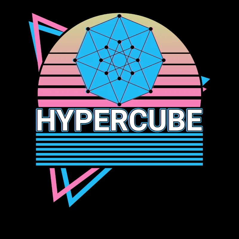 Hyperwürfel-Tesserakt Retro