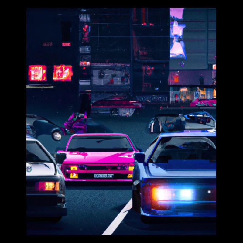 Vaporwave Esthétique Synthwave Car