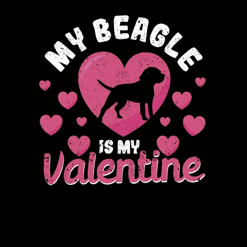 Mon Beagle est ma Saint-Valentin drôle de Saint-Valentin