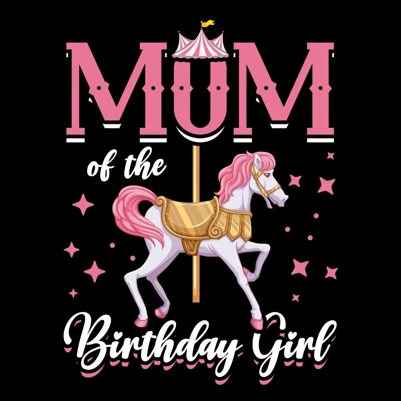 Karussell-geburtstagsfeier-mutter Des