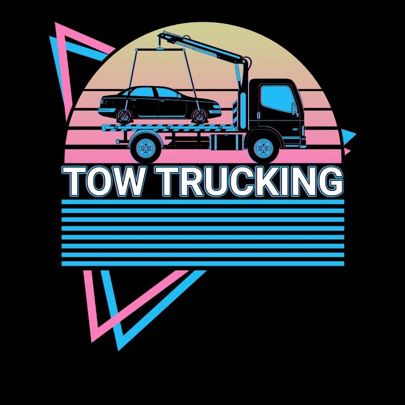 Abschleppdienst Abschleppwagen Retro