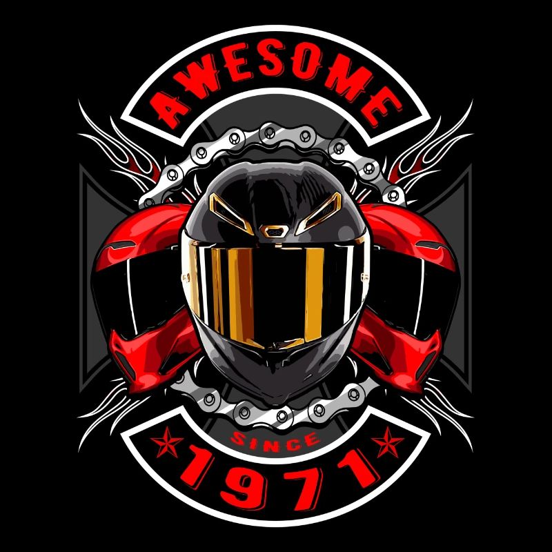 Awesome since 1971, Biker Geburtstag