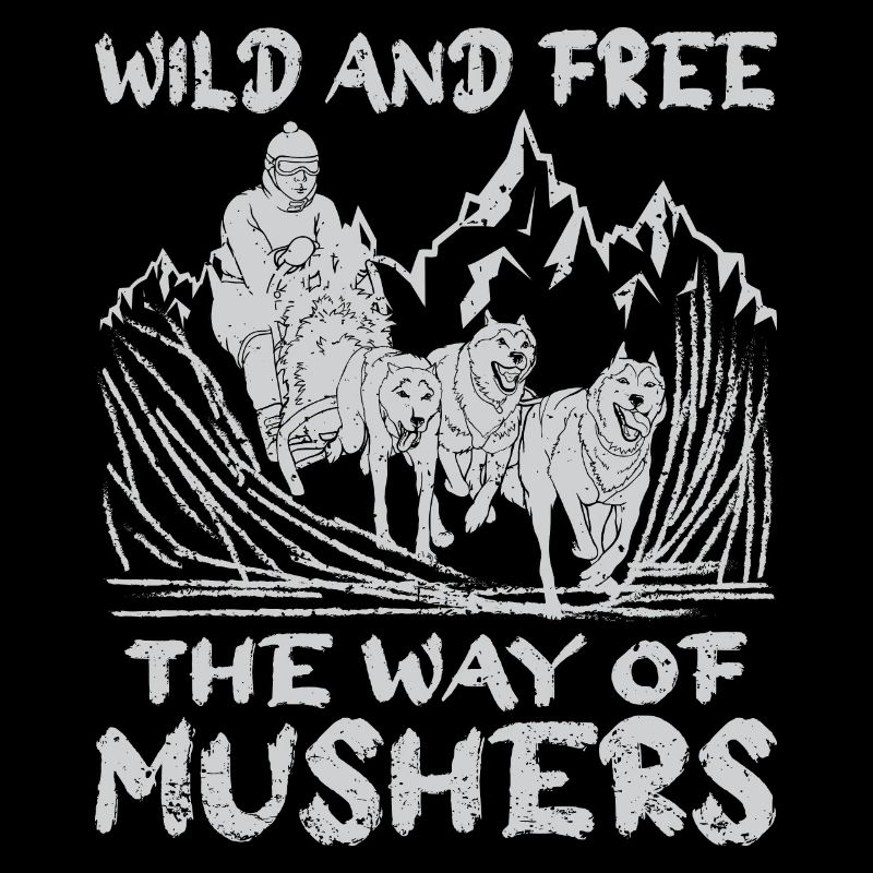 Alaska Mushing Hundeschlittenfahrer Huskies