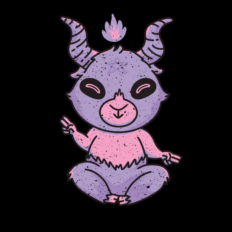 Kawaii Pastel Goth Pentacle Baphomet Anime Gothic
