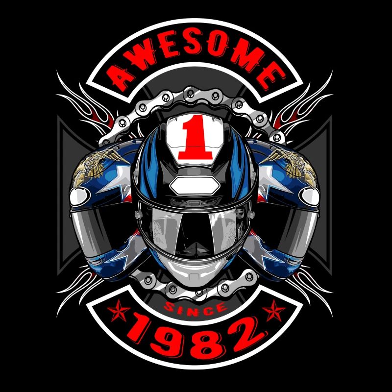 Awesome since 1982, Biker Geburtstag