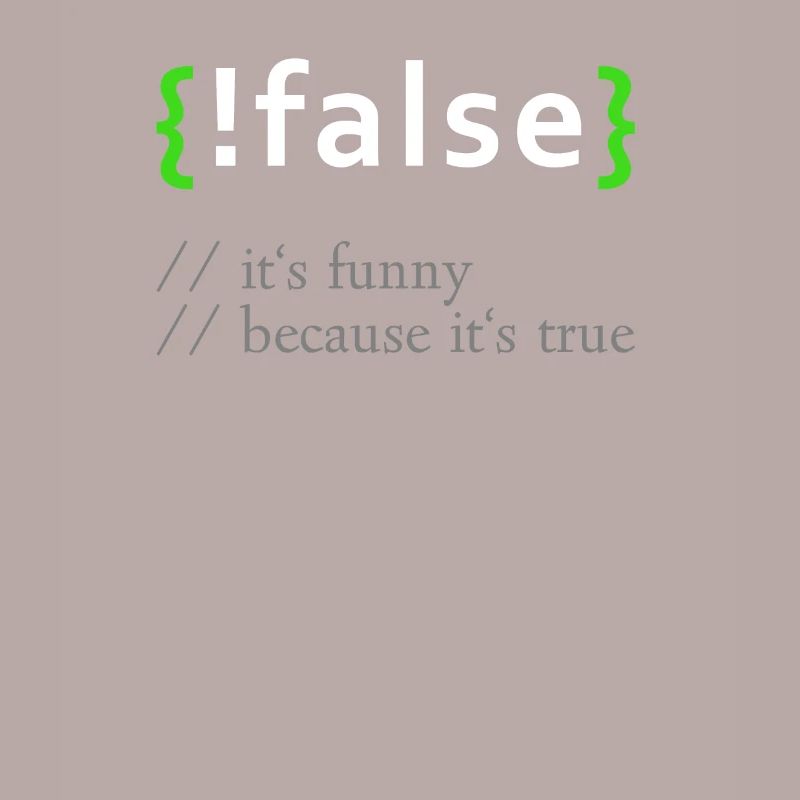 !False - Funny Coding Programmer Computer Program