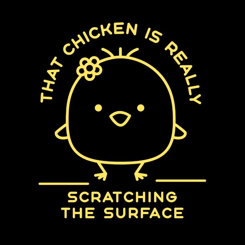 Ce poulet gratte vraiment la surface
