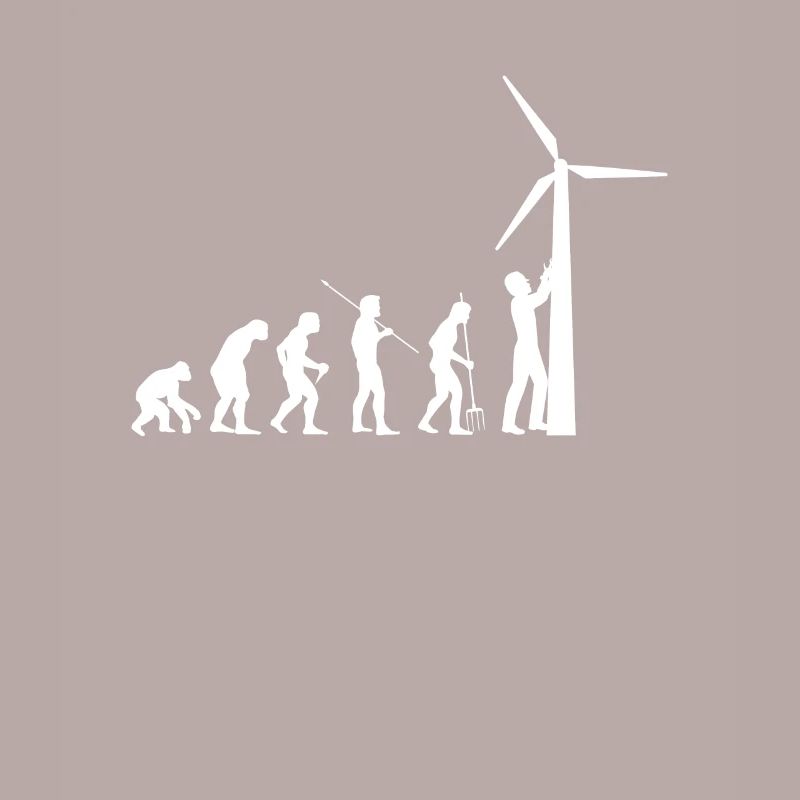Evolution Windrad Windenergie Shirt Geschenk