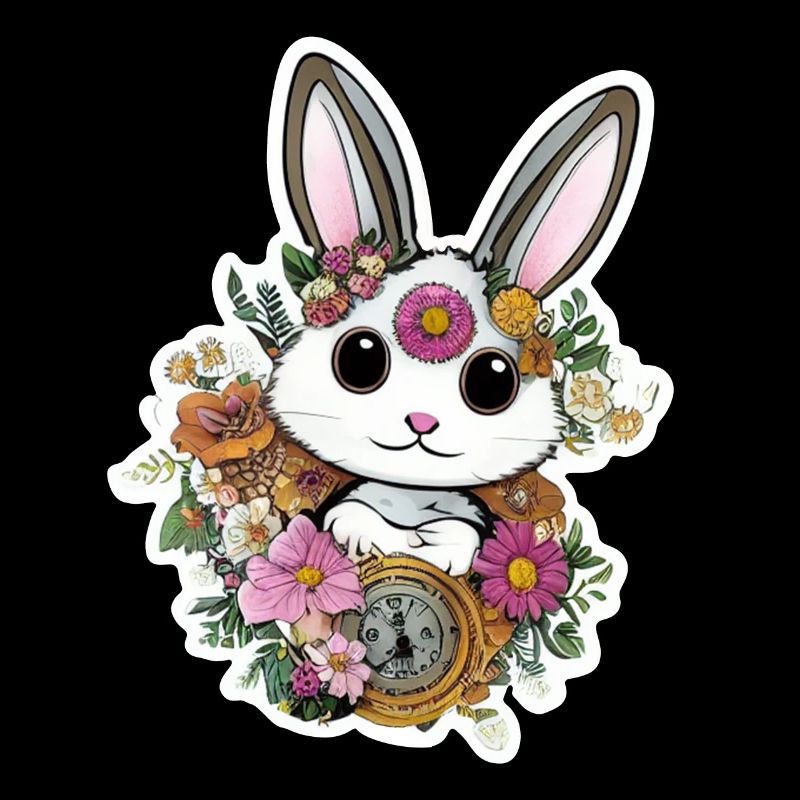 mignon petit lapin pâques