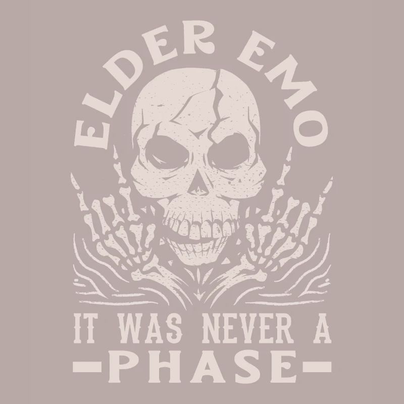 Elder Emo It Was Never A Phase Gothic Skeleton