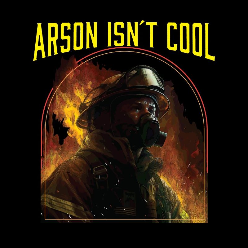 Arson Isnt Cool Firefighter Firefighting Fireman