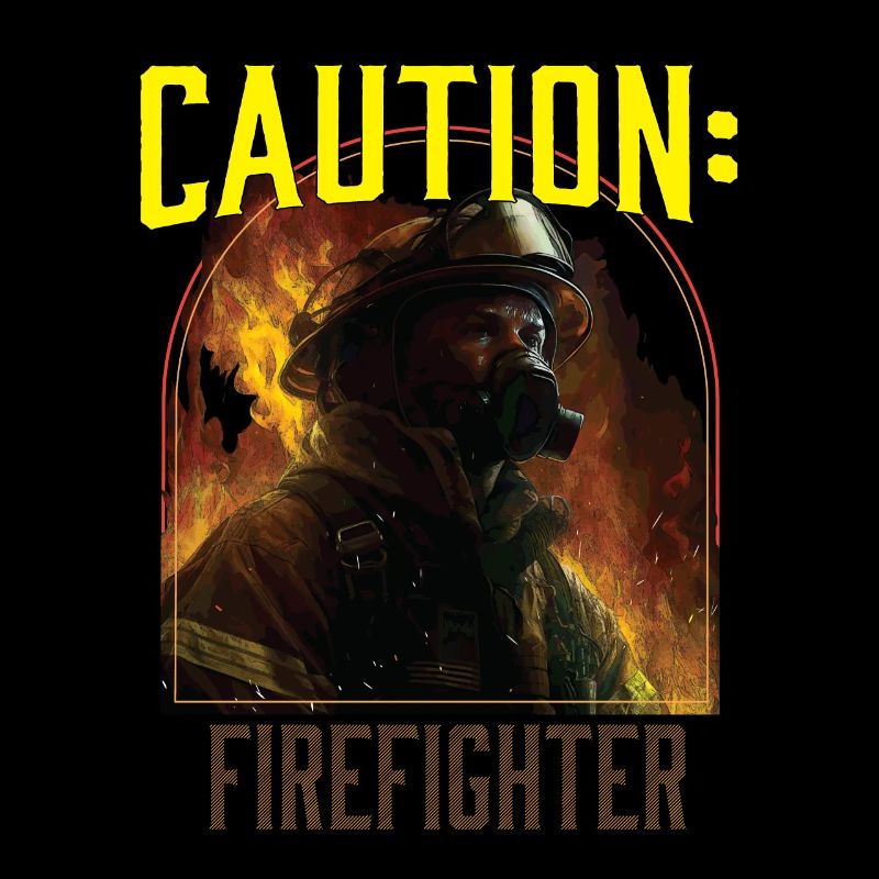 Caution Firefighter Fire Rescue Fireman