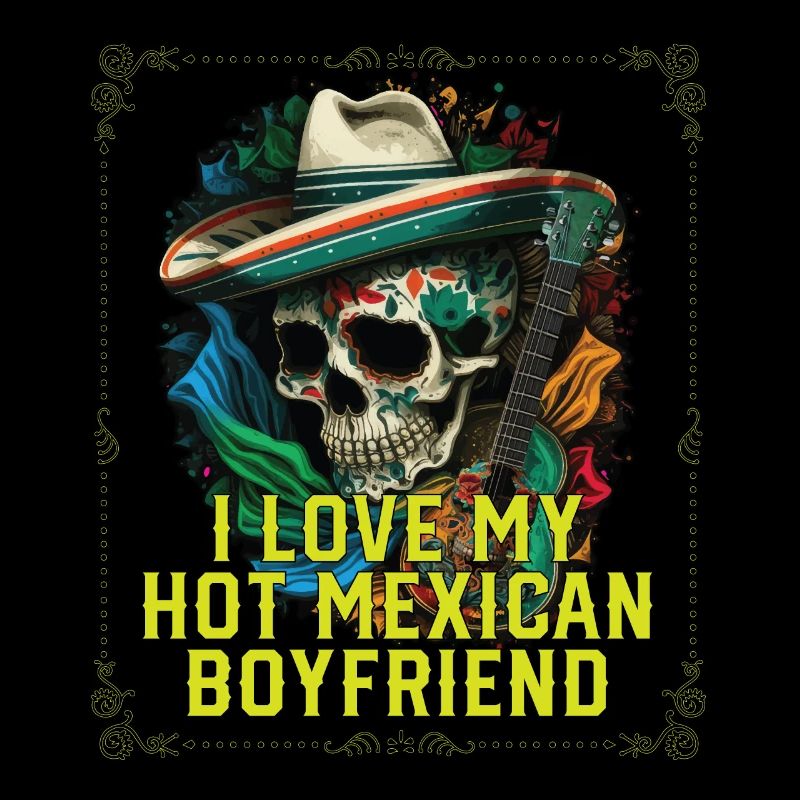 J’aime mon petit ami mexicain chaud Mexico Pride