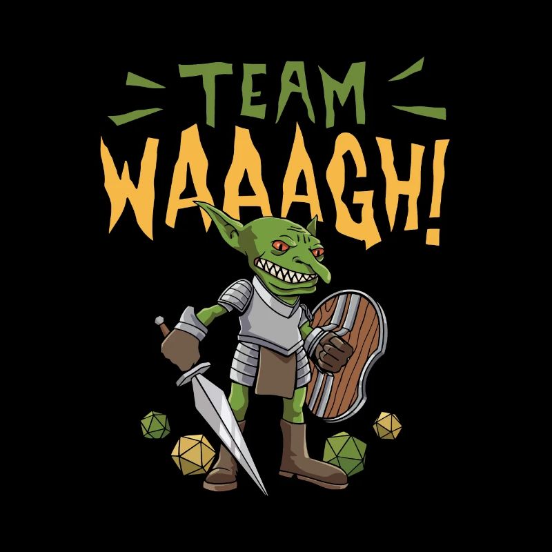 Gobelin Orc D20 Cube Team Waaagh Design pour un