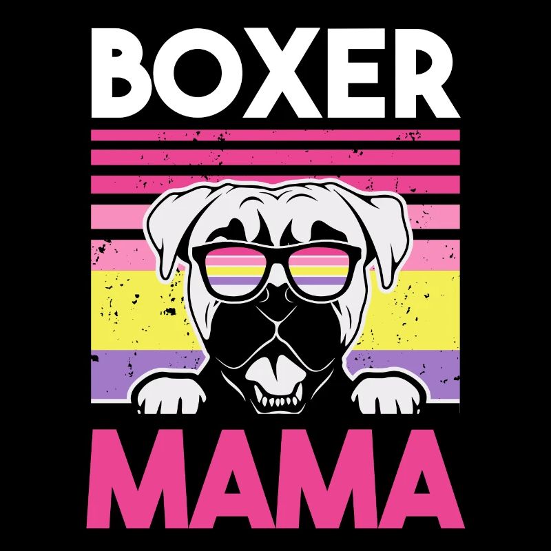 Hund Boxer Mama