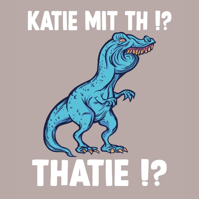 Katie oder Kathie T-Rex Überbiss Dinosaurier Meme
