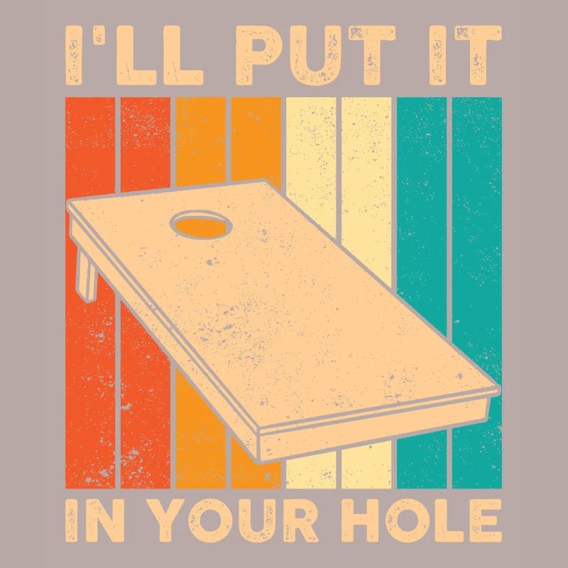 Funny Cornhole Corn Hole Retro