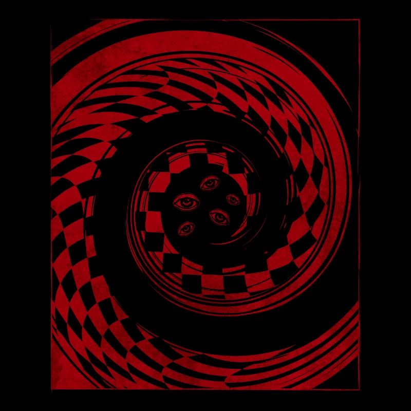 Weirdcore Ästhetischer Horror Checkered Eyes