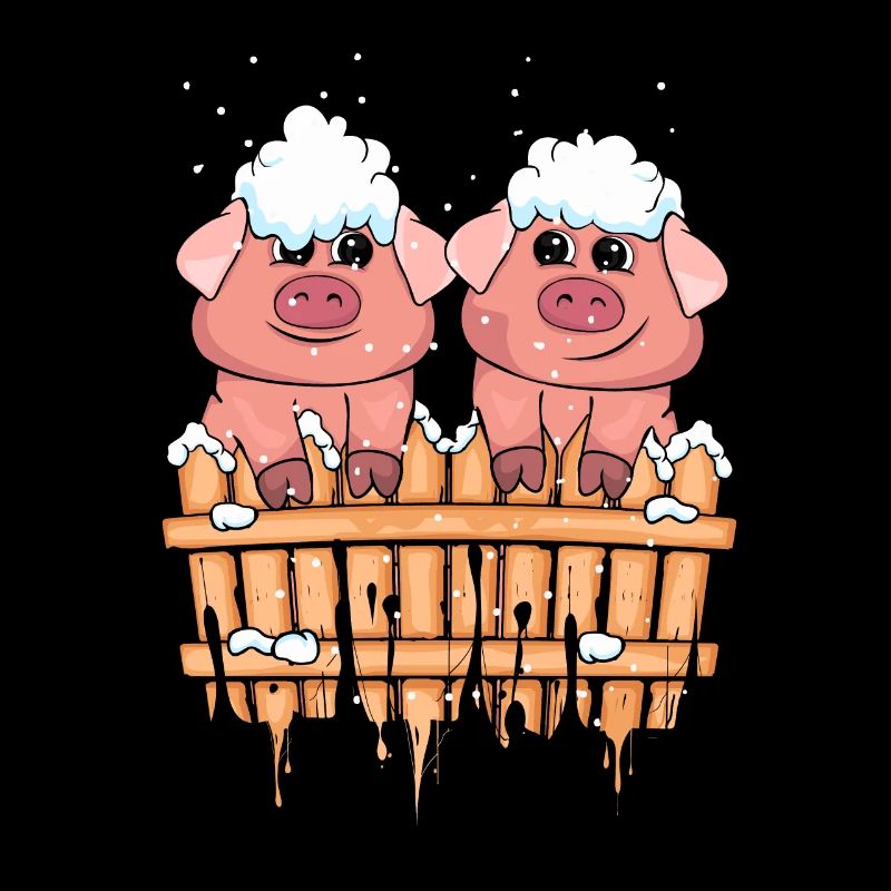 Weihnachten Schweine Geschenk Kind Winter Schwein