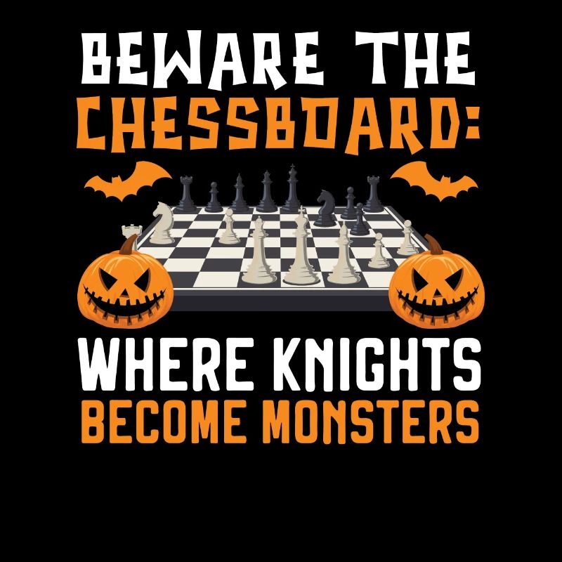 Schach Halloween Süßes oder Saures Schachbrettspiel