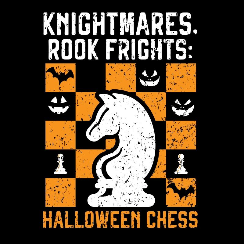 Schach Halloween Süßes oder Saures Schachbrettspiel